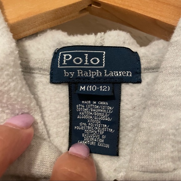 ⭐️SOLD⭐️ Polo Ralph Lauren Zip Up Vest Hoodie Boys Size M (10-12). - Picture 7 of 9